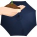 Sunnydaze Solar Powered LED Lighted Patio Umbrella with Tilt & Crank, 9 Foot, Navy Blue   567147582